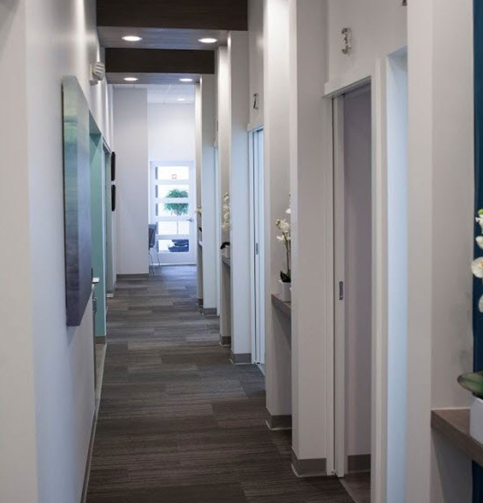 hallway at sycamore dentistry